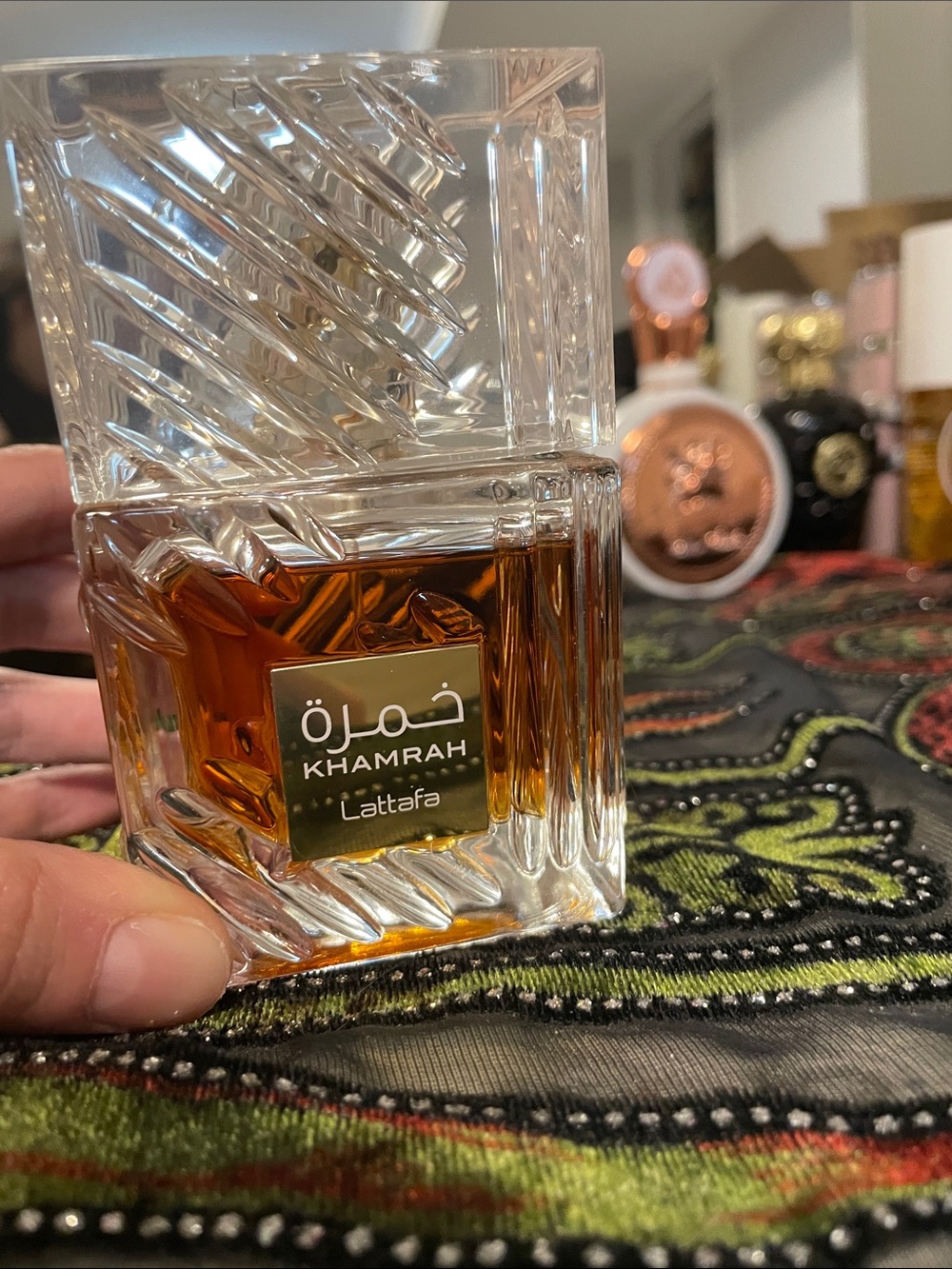 Lattafa Khamrah Perfume - Full Size, only tested